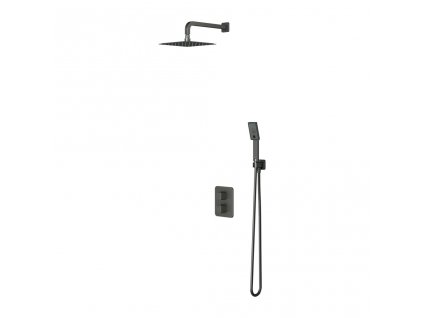 OMNIRES - SLIDE termostatický podomítkový sprchový systém grafit /GR/ SYSSL11GR