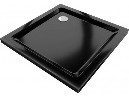 MEXEN - Flat sprchová vanička čtvercová slim 70 x 70, černá 40707070