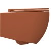 INFINITY závěsná WC mísa, Rimless, 36,5x53cm, terracotta
