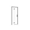 CERSANIT - Sprchové dveře LARGA ČERNÉ 80X195, levé, čiré sklo S932-127