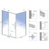 REA - Sprchový kout Solar 80x100 černá matná REA-K6310
