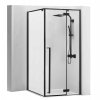 REA - Sprchový kout Fargo 90x90 černý matný REA-K6318