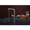 KFA - DUERO DESIGN dřezová baterie s otočnou vytahovací sprchou a přepínáním, INOX 6623-220-22
