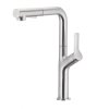KFA - DUERO DESIGN dřezová baterie s otočnou vytahovací sprchou a přepínáním, INOX 6623-220-22