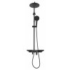 REA - Sprchový set s baterií 150mm SANTOS černý REA-P8803