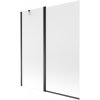 MEXEN - Flip vanová zástěna 1-křídlo 140 x 150 cm, dekor, černá 894-140-101-70-30