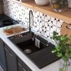 DEANTE - Magnetic grafit metalic - Magnetic Granitový dřez s odkapávačem ZRM_G113