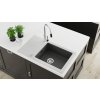DEANTE - ASTER chrom/černá - Dřezová baterie, s připojením vodního filtru BCA_064M