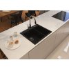 DEANTE - ASTER chrom/černá - Dřezová baterie, s připojením vodního filtru BCA_064M