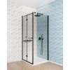 DEANTE - Kerria plus černá - Sprchová stěna / walk - in, systém Kerria Plus, 90 cm KTS_N39P