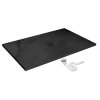 REA - Sprchová vanička Black Rock 80x120 černá REA-K4579