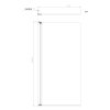 OMNIRES - KENTON Jednokřídlá vanová zástěna, 70 cm chrom / transparent /CRTR/ MP75CRTR