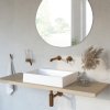 DEANTE - Correo alabaster Granit umyvadlo na desku - 500x400 mm CQR_AU5S