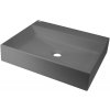 DEANTE - Correo anthracite metallic Granit umyvadlo na desku - 500x400 mm CQR_TU5S