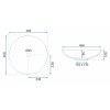 REA - Umyvadlo na desku ARCTIC BLACK REA-U5068