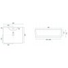 REA - Umyvadlo na desku Kelly Marmo 49x38 REA-U5052