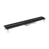 OMNIRES - LOWFIX lineární sprchový odtok s krycí deskou pro dlažbu, 100 cm černá /BLH/ LOWFIX100TBL