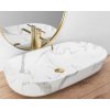 REA - Umyvadlo na desku Cleo 81x41 Shinny Marmo REA-U8403