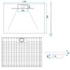 REA - Sprchová vanička Bazalt Long White 80x120 REA-K3321