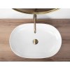 REA - Umyvadlo na desku CLEO 61 WHITE MATT REA-U9653