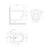 OMNIRES - OTTAWA COMFORT závěsný bidet, 54 x 36,5 cm, matná bílá OTTAWACMBIBM