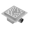 REA - Podlahová vpusť DOTS 120x120 kartáčovaný nikl REA-G6202