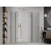 MEXEN/S - Roma Duo sprchový kout 70 x 70, transparent, zlato 854-070-070-50-00-02