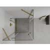 MEXEN/S - Roma Duo sprchový kout 70 x 70, transparent, zlato 854-070-070-50-00-02