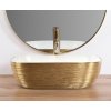 REA - Umyvadlo na desku Belinda White GOLD BRUSH REA-U7422
