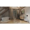 DEANTE - Silia chrom Vanová baterie, volně stojící, se sprchovým setem BQS_017M