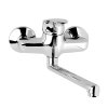Dřezová nástěnná baterie, Sonáta, s ramínkem plochým rovným 210 mm, chrom