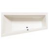 ANDRA L asymetrická vana 170x90x45cm, ivory