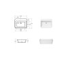 Umyvadlo na desku ASSOS S-LINE Black&White  DOPRAVA ZDARMA