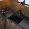 DEANTE - Silia černá - Dřezová baterie, výsuvná BQS_N73M