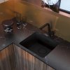 DEANTE - Silia černá - Dřezová baterie, výsuvná BQS_N73M