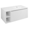 LOREA skříňka s umyvadlem 101x46x51,5cm (20+80 cm), pravá, bílá mat