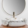 REA - Umyvadlo na desku Queen Carrara Shiny 55x41,5 REA-U1232