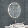 Kulaté zrcadlo s LED osvětlením, průměr 60 cm, systém proti zamlžování