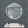 Kulaté zrcadlo s LED osvětlením, průměr 80 cm, systém proti zamlžování