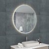 Kulaté zrcadlo s LED osvětlením, průměr 80 cm, systém proti zamlžování