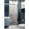 CERSANIT - Sprchové dveře LARGA chrom 100X195, levé, čiré sklo S932-121
