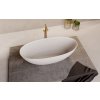 NOYA volně stojící vana, solid surface, 170x76x56cm, bílá mat  DOPRAVA ZDARMA