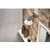 TRAPANI svítidlo E14 40W, 230V, IP21, keramické stínítko, chrom
