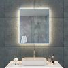 Zrcadlo 60 x 70 cm, s LED osvětlením a funkcí proti zamlžování
