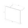 Zrcadlo 80 x 70 cm, s LED osvětlením a funkcí proti zamlžování