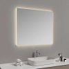 Zrcadlo 80 x 70 cm, s LED osvětlením a funkcí proti zamlžování