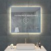 Zrcadlo 80 x 70 cm, s LED osvětlením a funkcí proti zamlžování