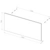 Zrcadlo 150 x 70 cm, s LED osvětlením a funkcí proti zamlžování