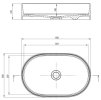 DEANTE - Silia titanium Granit umyvadlo, oval CQS_TU6S