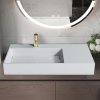 REA - Umyvadlo  Archi 75 CM White na desku - konglomerát REA-U4300